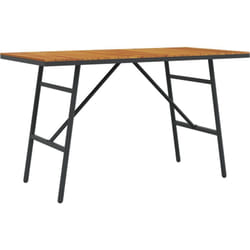 Vidaxl - Table à manger - Noir, 110x55x62 cm, en bois d'acacia massif