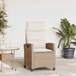 Détendez-vous et profitez de l'extérieur dans cette chaise de jardin inclinable confortable ! Matériau durable : la résine tr ...