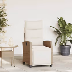 Détendez-vous et profitez de l'extérieur dans cette chaise de jardin inclinable confortable ! Matériau durable : la résine tr ...