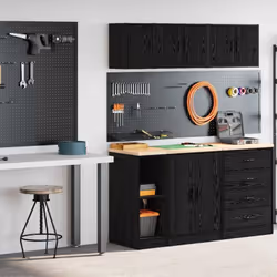 Ces armoires de garage sont un excellent choix pour organiser tous vos outils et matériaux de bricolage dans le garage, le dé ...