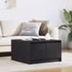 vidaXL Table basse avec tiroirs chêne noir 70,5x70x40 cm