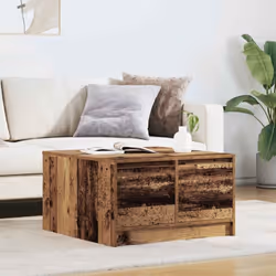 La table basse offre un espace de rangement avec plusieurs tiroirs, gardant votre espace bien rangé et organisé tout en ajout ...
