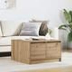 vidaXL Table basse avec tiroirs chêne artisanal 70,5x70x40 cm