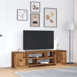 Ce meuble TV avec un grand espace de rangement est un complément pratique et attrayant pour votre salon ou votre chambre à co ...