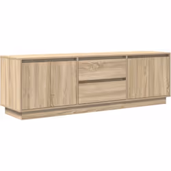 Avec un design à la fois élégant mais pratique, ce meuble TV avec éclairage LED est destiné à devenir un point central de vot ...