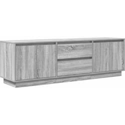 Vidaxl - Meuble tv avec lumières led sonoma gris 160,5x41x50 cm