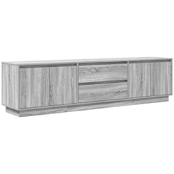 Vidaxl - Meuble tv avec lumières led sonoma gris 193,5x41x50 cm