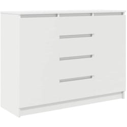 Vidaxl - Buffet avec tiroirs blanc 100,5x35x76 cm bois d'ingénierie