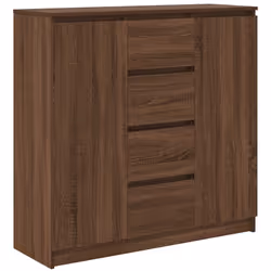 Le buffet offre un grand espace de rangement, aidant à garder votre pièce bien rangée et organisée tout en alliant praticité ...