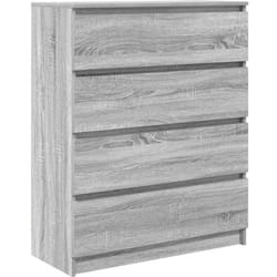 Buffet sonoma gris 80x35x99 cm bois d'ingénierie Vidaxl