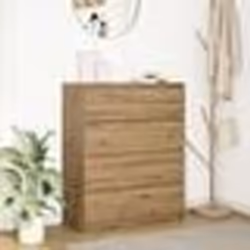 vidaXL Buffet chêne artisanal 80x35x99 cm bois dingénierie armoire de rangement meuble dentrée meuble dappoint meuble