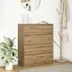 vidaXL Buffet chêne artisanal 80x35x99 cm bois dingénierie armoire de rangement meuble dentrée meuble dappoint meuble