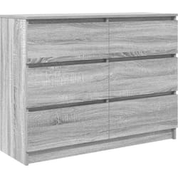 Buffet sonoma gris 100x35x76 cm bois d'ingénierie vidaXL