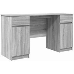 Vidaxl - Bureau Sonoma Gris 140 X 49 X 76 Cm Bois D'Ingénierie