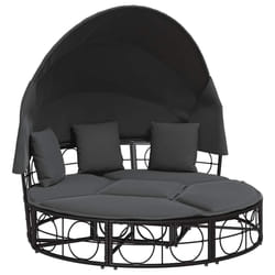 VidaXL 4108234 lit d’extérieur Gris