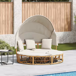 VidaXL 4108235 lit d’extérieur Crème