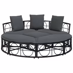 VidaXL 4108236 lit d'extérieur Gris - Vue supplémentaire 6