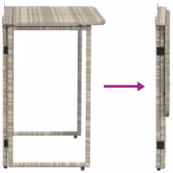 VidaXL 4108258 table de jardin Gris - Vue supplémentaire 7