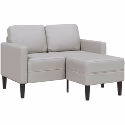 Ce canapé 2 places en L avec méridienne allie style et confort et sera un ajout intemporel à votre intérieur ! Matériau doux ...