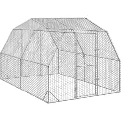 vidaXL Poulailler 2,5x4x2,25 m acier galvanisé