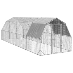 vidaXL Poulailler avec toit 2.5x8x2.25 m