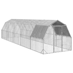 vidaXL Poulailler avec toit 2.5x10x2.25 m