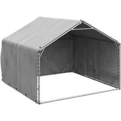 Chenil d'extérieur pour chiens housse 2x2x1,5 m acier galvanisé - Vidaxl