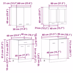 VidaXL 3328573 Armoire de rangement de salle à manger et de cuisine - Vue supplémentaire 8