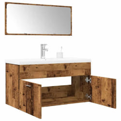 vidaXL Ensemble meubles salle de bain 3 pcs - Bois d'ingénierie