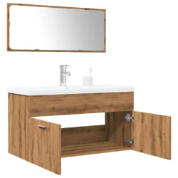 VIDAXL Ensemble de meubles salle de bain - Bois d'ingénierie