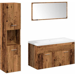 Ensemble De Meubles Salle De Bain 5 Pcs Bois D'Ingénierie Vidaxl
