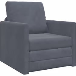 Ce fauteuil contemporain est un super mix de style et de confort, avec son tissu gris foncé tendance. C'est une pièce chic po ...