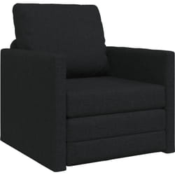 Vidaxl - Canapé-lit 2 en 1 Noir 74x77x81 cm Tissu