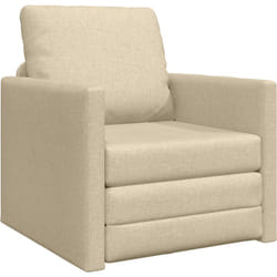 Vidaxl - Sofa-lit 2-en-1 Crème 74x77x81 cm Tissu