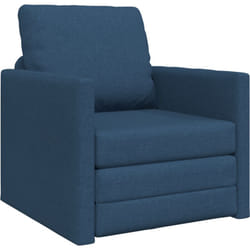 Vidaxl - Sofa-lit 2-en-1 Bleu 74x77x81 cm Tissu