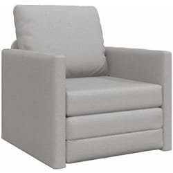Canapé-lit avec coussin Gris nuage 74 x 77 x 81 cm tissu Vidaxl