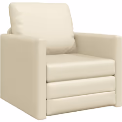 Checkez le fauteuil-lit au sol vidaXL 2-en-1 dans une super couleur crème, pour les amateurs de style et de praticité. Parfai ...