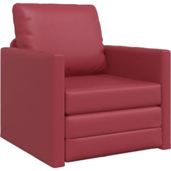 Vidaxl - Sofa-lit 2 en 1 Bourgogne 74x77x81 cm Faux cuir