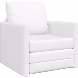 Transforme ton espace de vie avec le Canapé Lit 2-en-1 vidaXL en blanc, alliant pratique et style. Ce fauteuil stylé est non ...