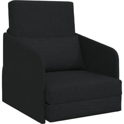 Vidaxl - Canapé Lit 2-en-1 Noir 65x80x83 cm Tissu