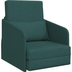 Vidaxl - Canapé-lit de sol 2-en-1 Vert foncé 65x80x83 cm Tissu