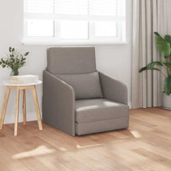 Canapé-lit Taupe 65 X 80 X 83 Cm Tissu Vidaxl