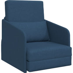 Vidaxl - Canapé-lit 2-en-1 Bleu 65x80x83 cm Tissu