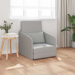 Canapé-lit Gris Nuage 65 X 80 X 83 Cm Tissu Vidaxl