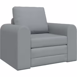 Ce fauteuil apporte un style avec son tissu gris clair moderne, parfait pour tout intérieur, que ce soit le salon ou la chamb ...