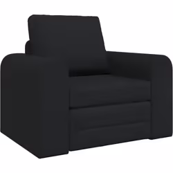 Ce fauteuil a un style chic avec son tissu noir moderne, parfait pour n'importe quel coin chez toi, que ce soit dans le salon ...