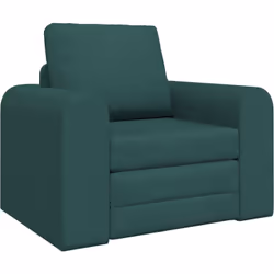 Ce fauteuil a un tissu vert foncé moderne qui va bien dans n'importe quel intérieur, que ce soit dans ton salon ou ta chambre ...