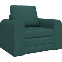 Canapé Lit au Sol 2-en-1 Vert Foncé 98x71x83 cm Tissu vidaXL