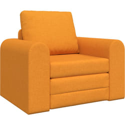 Vidaxl - Canapé Lit au Sol 2-en-1 Jaune Foncé 98x71x83 cm Tissu