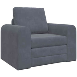 Canapé-Lit Gris foncé 98 x 71 x 83 cm Velours Vidaxl